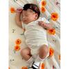 Organic Cotton Muslin Swaddle, Marigold - Swaddles - 6 - thumbnail