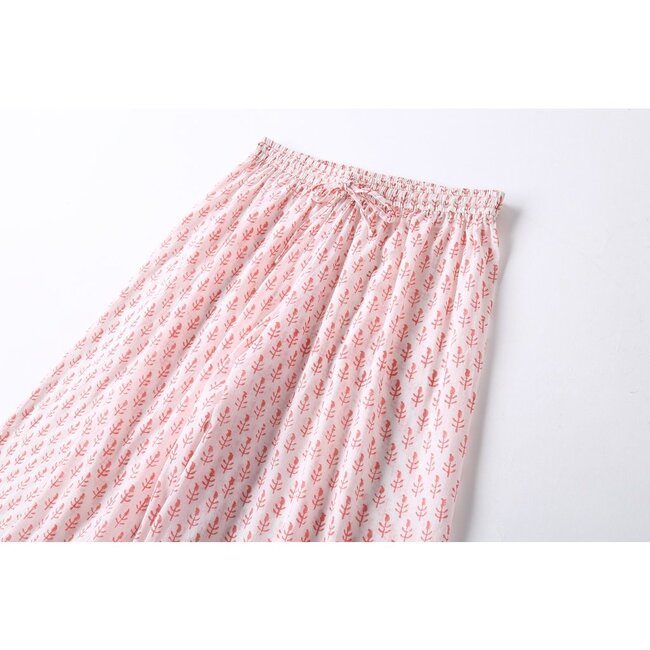 Block-Printed Women's Loungewear Gift Set, Pink City - Loungewear - 4