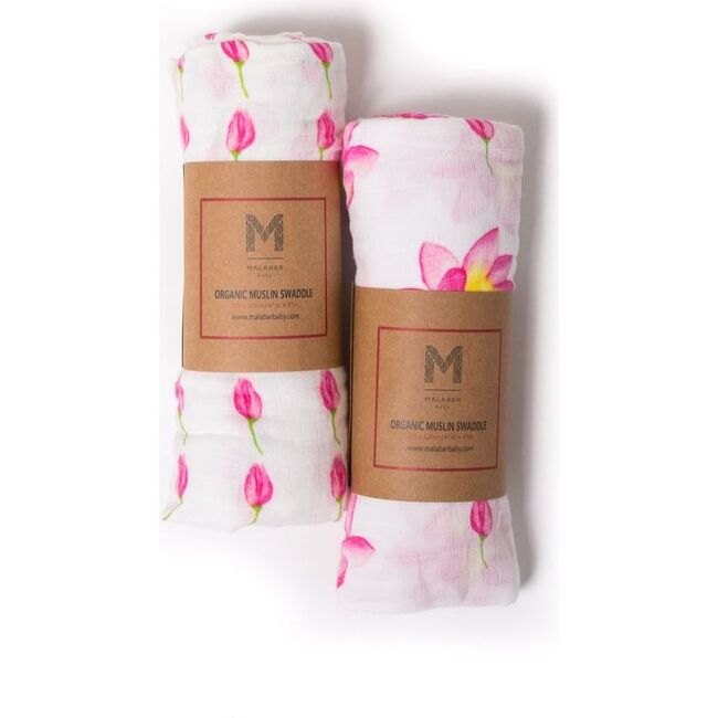 Organic Muslin Swaddle Gift Set, Enchanted Garden - Swaddles - 6