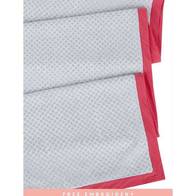 Block-Printed Cotton Dohar, Seminyak Pink