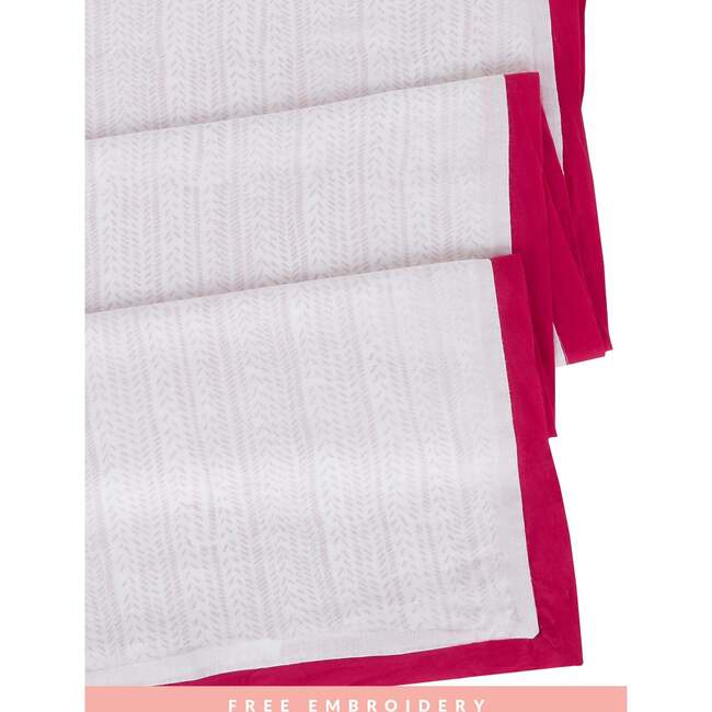 Block-Printed Cotton Dohar, Provence Pink