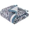 Block-Printed Cotton Crib Quilt, Provence Blue - Quilts - 1 - thumbnail