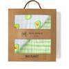 Organic Muslin Four-Layer Reversible Snug Blanket, Avocado - Blankets - 5 - thumbnail