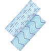 Organic Muslin Swaddle Gift Set, Shades of Blue - Swaddles - 1 - thumbnail