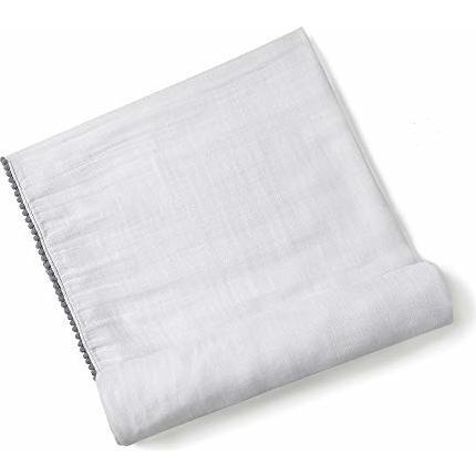 Bamboo Pom Pom Swaddle, Grey - Swaddles - 6