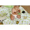 Organic Muslin Four-Layer Reversible Snug Blanket, Avocado - Blankets - 6 - thumbnail