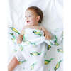 Organic Cotton Muslin Swaddle, Parrot - Swaddles - 2 - thumbnail