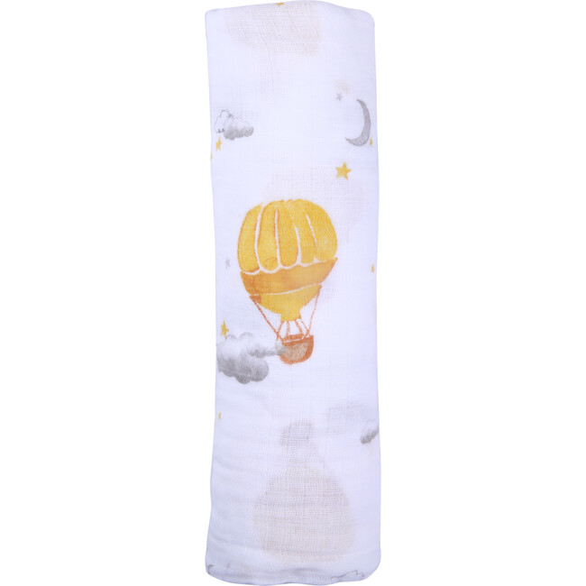 Organic Cotton Muslin Swaddle, Hot Air Balloon - Swaddles - 8