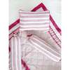 Block-Printed Cotton Crib Quilt, Cairo Pink - Quilts - 2 - thumbnail