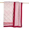 Block-Printed Cotton Crib Quilt, Cairo Pink - Quilts - 3 - thumbnail