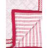 Block-Printed Cotton Crib Quilt, Cairo Pink - Quilts - 4 - thumbnail