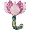 Handmade Kantha Stitched Bedtime Buddy, Lotus - Plush - 1 - thumbnail