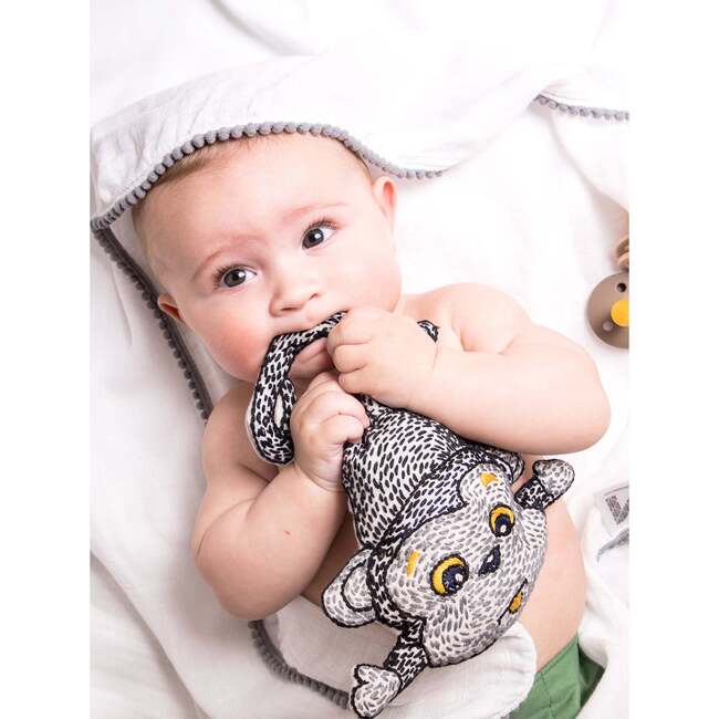 Handmade Kantha Stitched Bedtime Buddy, Mani the Monkey