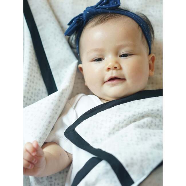 Block-Printed Cotton Dohar, Greenwich