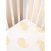 Block-Printed Cotton Fitted Crib Sheet, Mustard Paisley - Crib Sheets - 2