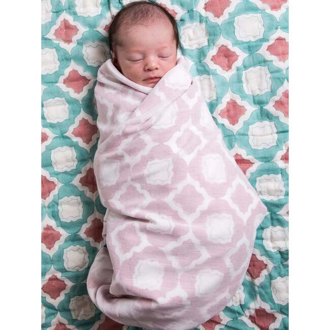 Block-Printed Cotton Dohar, Miami