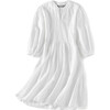 Brush-Stroked Bohemian Dress, White - Dresses - 1 - thumbnail