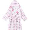 Certified Organic Muslin Reversible Bath Robe, Enchanted Garden - Bathrobes - 1 - thumbnail