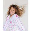 Certified Organic Muslin Reversible Bath Robe, Enchanted Garden - Bathrobes - 2 - thumbnail
