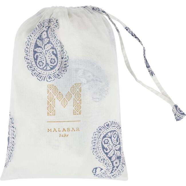 Block-Printed Cotton Fitted Crib Sheet, Fort - Crib Sheets - 4