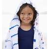 Certified Organic Muslin Reversible Bath Robe, Under The Sea - Bathrobes - 2 - thumbnail