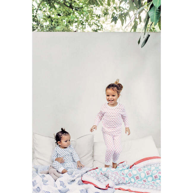 Certified Organic Cotton Knit Pj's, Pink City