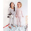 Certified Organic Cotton Knit Pj's, Pink City - Pajamas - 4 - thumbnail