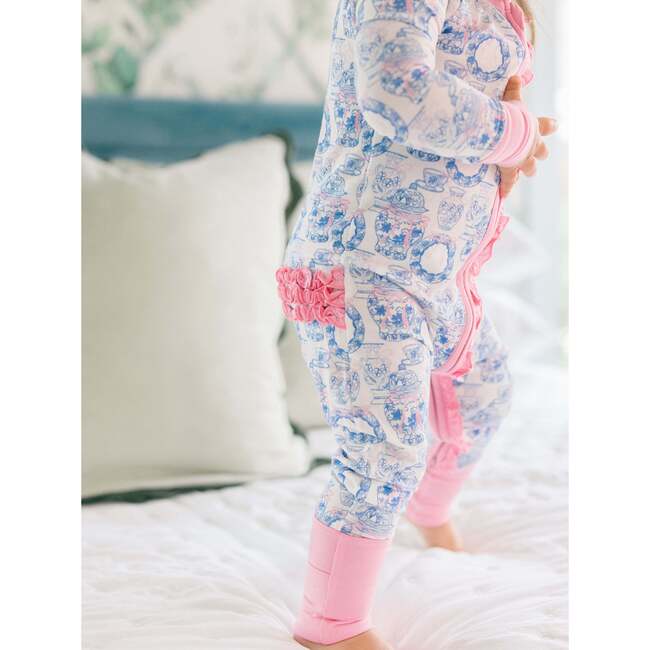 Porcelain Bamboo Ruffle Romper