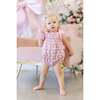 Pink Chocolate Bunny Smocked Bubble - Rompers - 1 - thumbnail