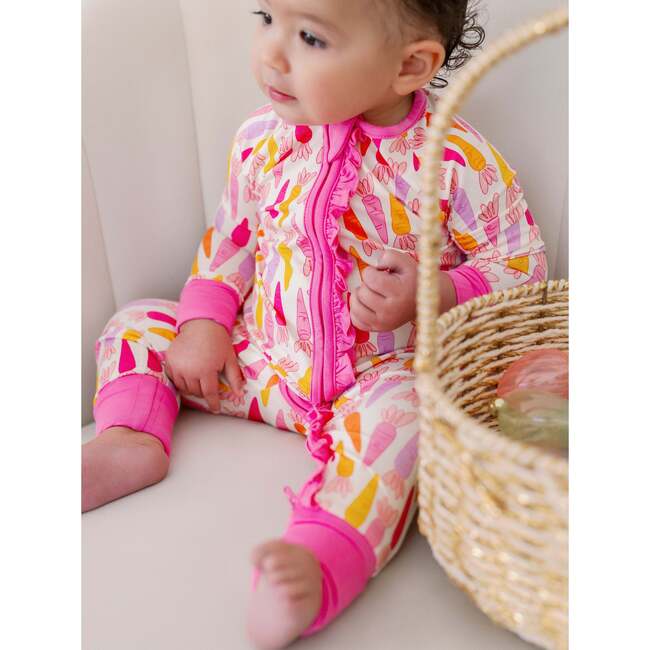 Girly Carrots Bamboo Ruffle Romper