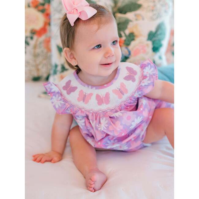 Lucy Butterfly Smocked Bubble