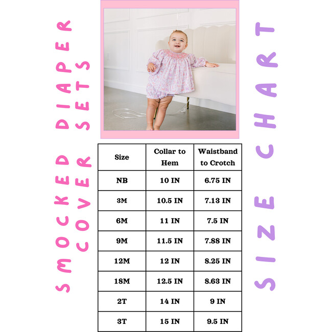 Lottie Smocked Diaper Cover Set - Mixed Apparel Set - 4