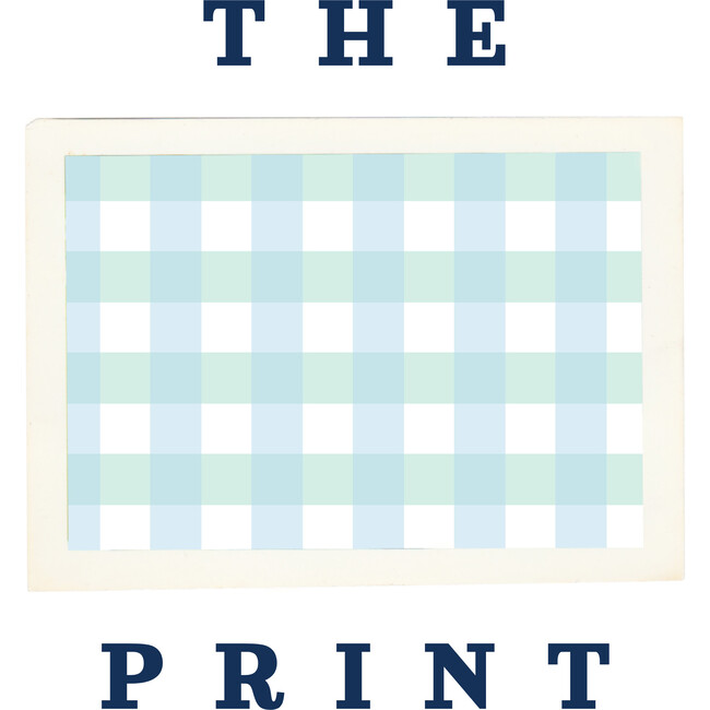 Blue and Green Plaid Boys' Polo