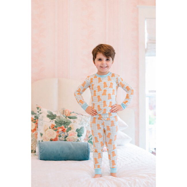 Blue Goldendoodle Bamboo PJ Set