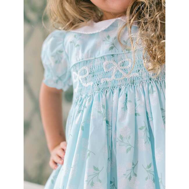 Collared Hydrangea Smocked Dress