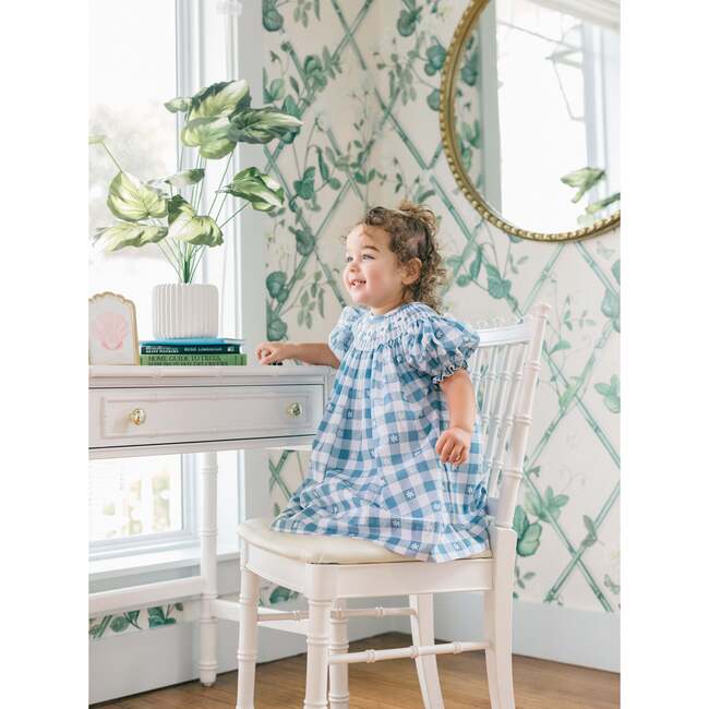 Daisy Gingham Smocked Dress - Dresses - 3