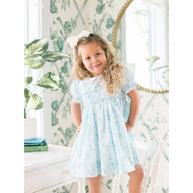 Collared Hydrangea Smocked Dress - Dresses - 3