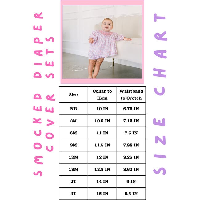 Annie Smocked Diaper Cover Set - Mixed Apparel Set - 4