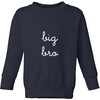 Big Bro Classic Crewneck Fleece, Navy - Sweatshirts - 1 - thumbnail