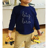 Big Bro Classic Crewneck Fleece, Navy - Sweatshirts - 2 - thumbnail