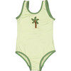 Palm Swimsuit, Pale Green - One Pieces - 1 - thumbnail