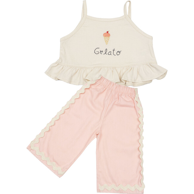 Wide-leg Pant Set, Gelato