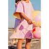 Quut Beach Poncho, Banana Pink + Mini Ballo, Lavender - Cover-Ups - 2 - thumbnail