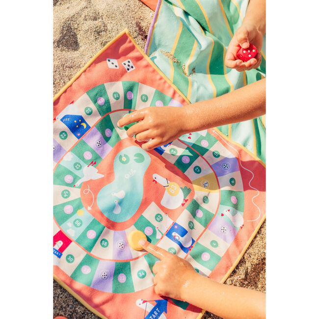 Quut Travel Games - Snakes & Ladders/Game of the Goose + Cuppi, Lagoon - Outdoor Games - 3