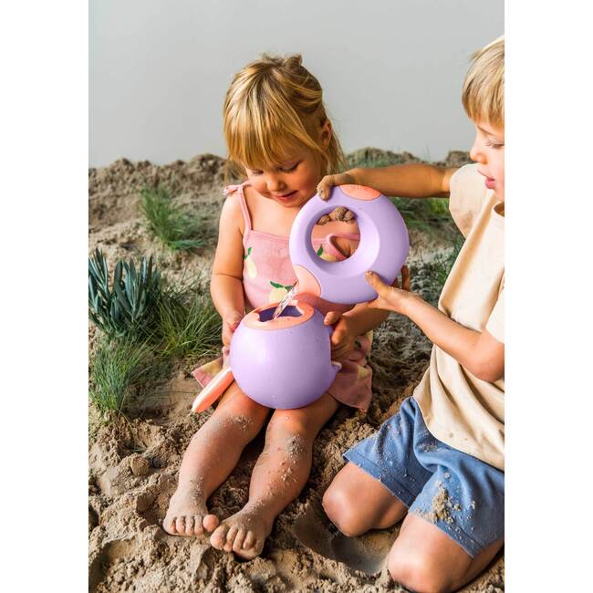 Quut Beach Poncho, Banana Pink + Mini Ballo, Lavender - Cover-Ups - 4