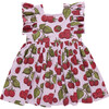 Girls Elsie Dress, Lavender Raspberries - Dresses - 1 - thumbnail