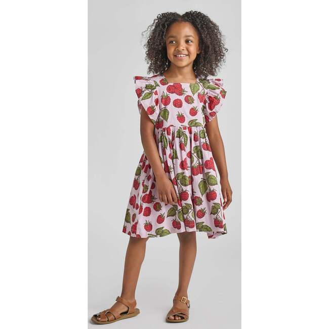 Girls Elsie Dress, Lavender Raspberries - Dresses - 4