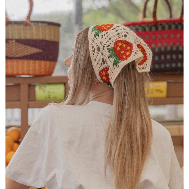 Kaxi Knitted Bandana, Strawberry
