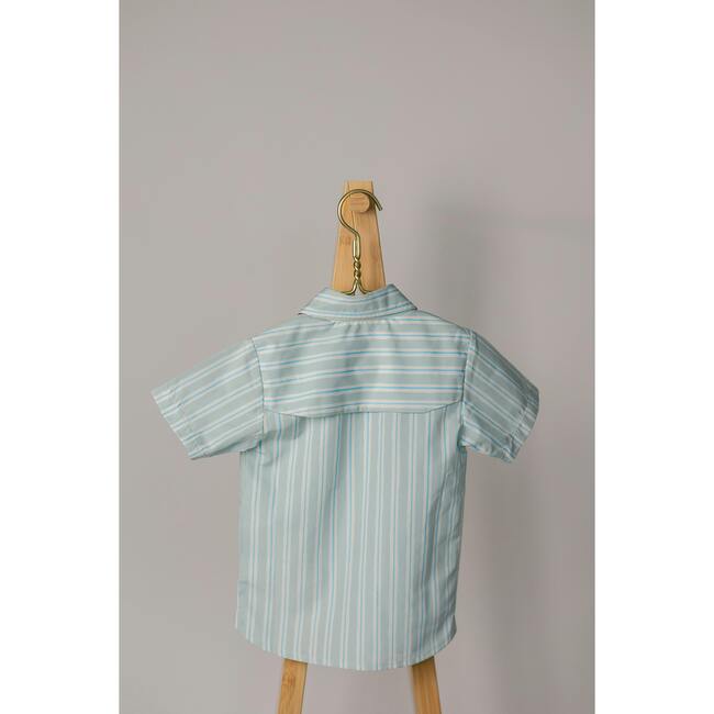 Sporting Shirt in Stripe In Blue Jay