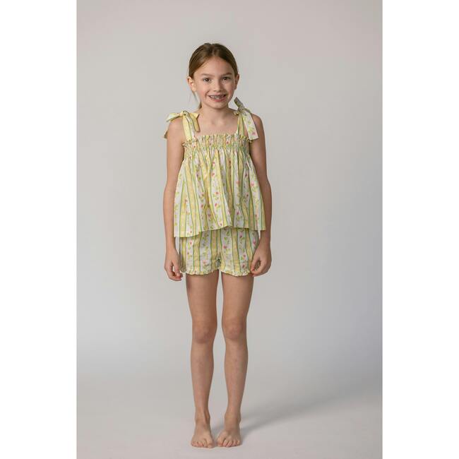 Teatime Set in Vivian Stripe In Daffodil